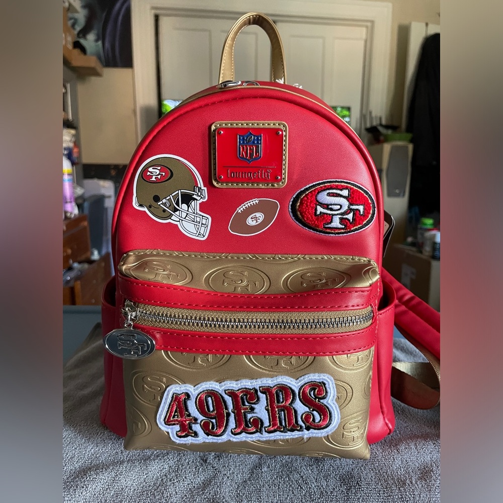 NFL SAN FRANCISCO 49ERS PATCHES MINI BACKPACK